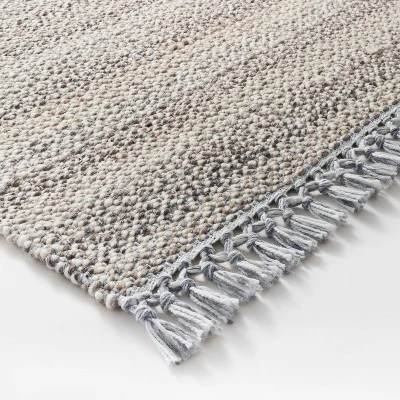 Bayside Indoor/Outdoor Rug Heathered Gray - Threshold™ Designed With Studio McGee 4 Bayside Indoor/Outdoor Rug Heathered Gray - Threshold™ Designed With Studio McGee - Image 2