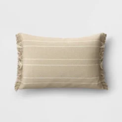 Textured Linen Striped Throw Pillow Neutral - Threshold™ -Home Decoration Sale GUEST 06f921ce 8469 4689 90ae 595c1954d5db