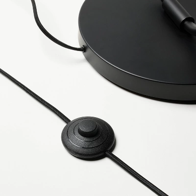 2-Head Floor Lamp With Trimmed Shade Black (Includes LED Light Bulb) - Threshold™ Designed With Studio McGee 6 2-Head Floor Lamp With Trimmed Shade Black (Includes LED Light Bulb) - Threshold™ Designed With Studio McGee - Image 4