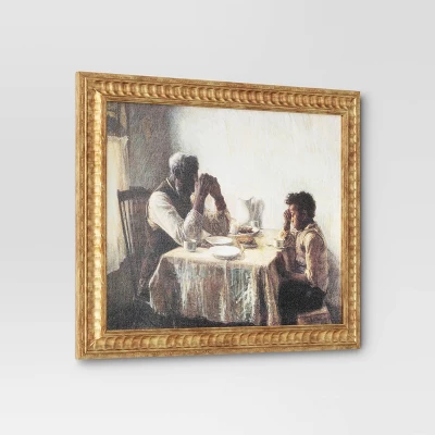 20" X 16" The Thankful Poor By Henry Ossawa Tanner Vintage Framed Wall Cotton Canvas Gold - Threshold™ 4 20" X 16" The Thankful Poor By Henry Ossawa Tanner Vintage Framed Wall Cotton Canvas Gold - Threshold™ - Image 2