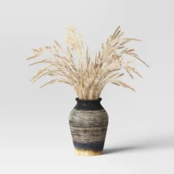 Grass Arrangement In Ceramic Pot Black - Threshold™ -Home Decoration Sale GUEST 0efded28 a1c0 4c30 b142 c93cc97829c1
