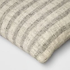 Woven Striped Square Throw Pillow Black/Ivory - Threshold™ -Home Decoration Sale GUEST 1242fa7d 69e4 46d3 a39b 4dbe3587dc81