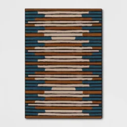 Striped Area Rug Turquoise/Yellow - Threshold™ -Home Decoration Sale GUEST 1285ec14 7240 47e7 bf2e 2ce133f995b4
