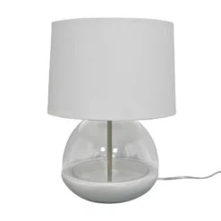 Glass Mixed Material Table Lamp Gray (Includes LED Light Bulb) - Threshold™ -Home Decoration Sale GUEST 17b066c2 77d6 4bca a32a b23c458c85da
