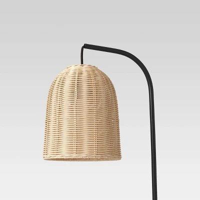 Addison Rattan Table Lamp Brown - Threshold™ 5 Addison Rattan Table Lamp Brown - Threshold™ - Image 3
