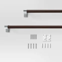Dark Faux Wood Curtain Rod Nickel - Threshold™ 7 Dark Faux Wood Curtain Rod Nickel - Threshold™ -Home Decoration Sale GUEST 18cfa6cc 1b83 41de 8c39 f8838d63025f