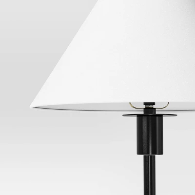 Stick Floor Lamp With Tapered Shade Black - Threshold™ 5 Stick Floor Lamp With Tapered Shade Black - Threshold™ - Image 3