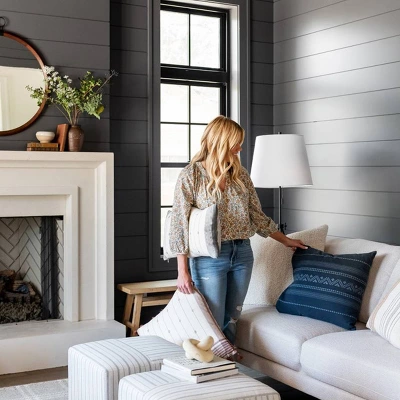 Lynwood Square Upholstered Cube - Threshold™ Designed With Studio McGee 17 Lynwood Square Upholstered Cube - Threshold™ Designed With Studio McGee - Image 15