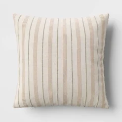 Cotton Flax Woven Striped Square Throw Pillow - Threshold™ 10 Cotton Flax Woven Striped Square Throw Pillow - Threshold™ -Home Decoration Sale GUEST 198ca62a 31c1 4b5d b1dc 9f59aefb0017