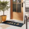 1'7.5"x3'11" 'Hello' Doormat Black/Tan - Threshold™ -Home Decoration Sale GUEST 1b0e433f 2685 42b9 9a18 4eb5baf32ce7