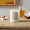 9oz Milky White Glass Woodwick Candle With Wood Lid And Stamped Logo Coconut And Honey - Threshold™ -Home Decoration Sale GUEST 1d2e718c 2c8e 487b a77a 08d7eb909977