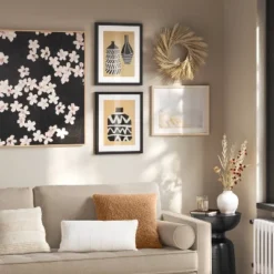 (Set Of 2) 16" X 20" Vase Set I And II Framed Decorative Wall Art Set With Mat - Threshold™