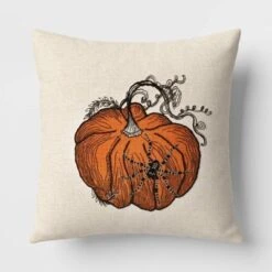 Pumpkin With Spider Cotton Square Halloween Throw Pillow Ivory - Threshold™ 11 Pumpkin With Spider Cotton Square Halloween Throw Pillow Ivory - Threshold™ -Home Decoration Sale GUEST 1ecd4b9d 2a11 42dc a5f9 a644f4927d75