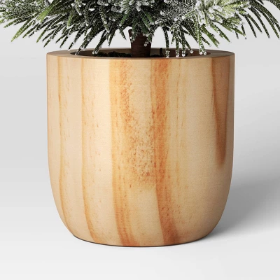 Artificial Plant Snowy Tree In Wood Pot - Threshold™ 5 Artificial Plant Snowy Tree In Wood Pot - Threshold™ - Image 3