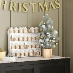 Home Decoration Sale 26 Artificial Plant Snowy Tree In Wood Pot - Threshold™