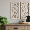 Set Of 2 Wood Lattice Wall Hanging Brown - Threshold™ -Home Decoration Sale GUEST 2231e73a 544c 4da4 b78d 808a58d1cb7e