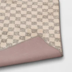 2'6"x4' Checkerboard Plush Accent Rug - Threshold™ -Home Decoration Sale GUEST 2ab6dcc8 905b 4d18 a009 496b9ef60c35
