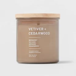 Glass Jar Vetiver And Cedarwood Candle Brown - Threshold™ 9 Glass Jar Vetiver And Cedarwood Candle Brown - Threshold™ -Home Decoration Sale GUEST 2be66217 9673 4f71 89d7 981533e54650
