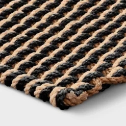 1'6"x2'6" Rope Braided Basket Weave Doormat Black/Brown/Cream - Threshold™ 7 1'6"x2'6" Rope Braided Basket Weave Doormat Black/Brown/Cream - Threshold™ -Home Decoration Sale GUEST 2c1c0888 f103 4ac9 9204 1ebd398de602