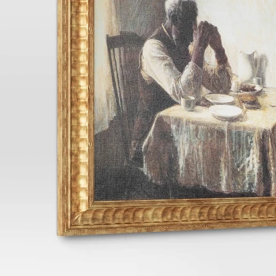 20" X 16" The Thankful Poor By Henry Ossawa Tanner Vintage Framed Wall Cotton Canvas Gold - Threshold™ 5 20" X 16" The Thankful Poor By Henry Ossawa Tanner Vintage Framed Wall Cotton Canvas Gold - Threshold™ - Image 3