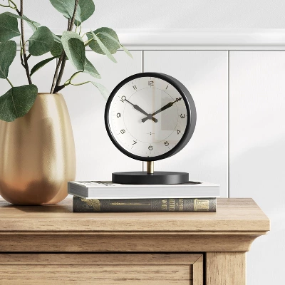 Table Clock Matte Black - Threshold™ 3 Table Clock Matte Black - Threshold™