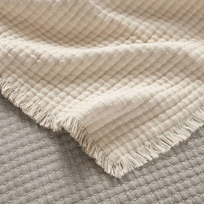 60"x80" Woven Bed Throw Gray - Threshold™ 4 60"x80" Woven Bed Throw Gray - Threshold™ - Image 2