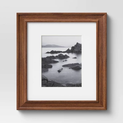 Wood Matted Wall Frame Midtone Woodgrain - Threshold™ 8 Wood Matted Wall Frame Midtone Woodgrain - Threshold™ - Image 6