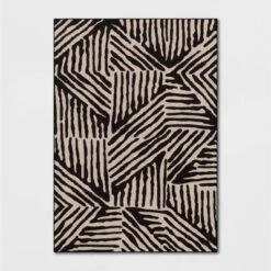 Abstract Lines Rug Black/Tan - Threshold™ -Home Decoration Sale GUEST 43f5ce06 5a0c 455c 8ca2 29507ec11d70