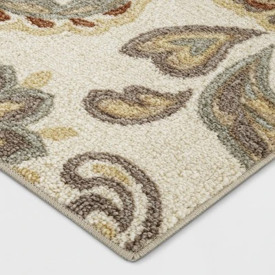 2'x7' Runner Floral Paisley Rug Beige - Threshold™ 2 2'x7' Runner Floral Paisley Rug Beige - Threshold™