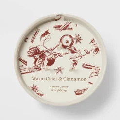 Textured Straight Side Ceramic Warm Cider & Cinnamon Candle White - Threshold™ -Home Decoration Sale GUEST 4d4a178e e5e3 4dad a13d 9c123014361b