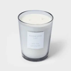 Colored Vase Glass With Dustcover Rainwater Lily Candle Gray - Threshold™ 11 Colored Vase Glass With Dustcover Rainwater Lily Candle Gray - Threshold™ -Home Decoration Sale GUEST 4dd3a894 6c80 4248 a2de 93743bf8dee9