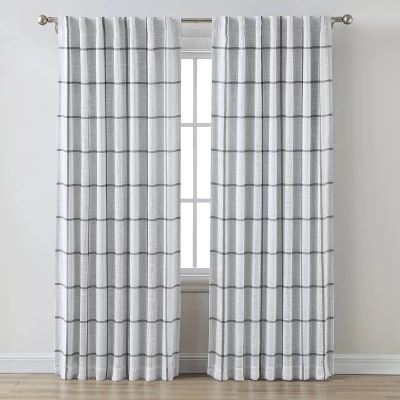 1pc Blackout Window Curtain Panel Gray - Threshold™ 7 1pc Blackout Window Curtain Panel Gray - Threshold™ - Image 5