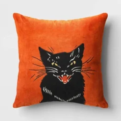 Fierce Cat Applique Cotton Velvet Square Halloween Throw Pillow - Threshold™ 10 Fierce Cat Applique Cotton Velvet Square Halloween Throw Pillow - Threshold™ -Home Decoration Sale GUEST 5426fcb6 46c0 47d1 b6fc b5526f44bb40