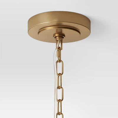 Large Chandelier Wooden Beads Swag Natural Tone - Threshold™ 4 Large Chandelier Wooden Beads Swag Natural Tone - Threshold™ - Image 2