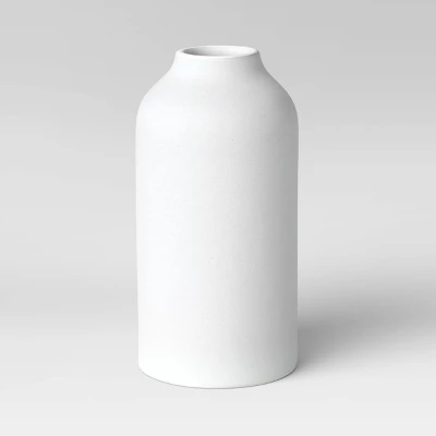 Textured Ceramic Vase White - Threshold™ 6 Textured Ceramic Vase White - Threshold™ - Image 4