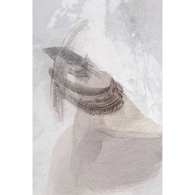 58" X 38" Tonal Abstract Framed Canvas - Threshold™ Designed With Studio McGee 3 58" X 38" Tonal Abstract Framed Canvas - Threshold™ Designed With Studio McGee - Image 2