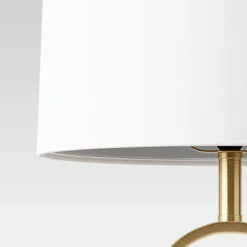Large Metal Ring Table Lamp (Includes LED Light Bulb) Brass - Threshold™ -Home Decoration Sale GUEST 8ac4d07c ae08 4b95 a06d d213ebe549b6