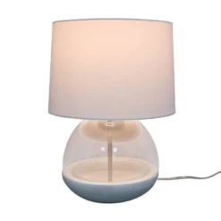 Glass Mixed Material Table Lamp Gray (Includes LED Light Bulb) - Threshold™ -Home Decoration Sale GUEST 8f198274 db4b 4844 b487 1bd096136f6f