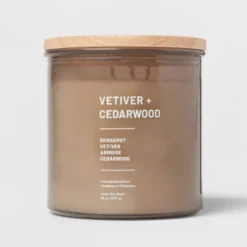 Glass Jar Vetiver And Cedarwood Candle Brown - Threshold™ 11 Glass Jar Vetiver And Cedarwood Candle Brown - Threshold™ -Home Decoration Sale GUEST 94fa0143 6384 4148 9851 b3c3e6d22167