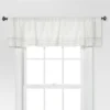 1pc 54"x15" Light Filtering Stripe Border Window Valance Cream/Gray - Threshold™ -Home Decoration Sale GUEST 987b0254 8717 49d4 84f9 37f60a8277c7