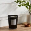 Colored Vase Glass With Dustcover & Black Teak Candle Black - Threshold™ -Home Decoration Sale GUEST 98ba7e79 76fb 46f6 b02d b25275ec64cf