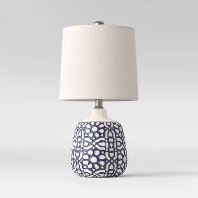 Assembled Ceramic Table Lamp Blue - Threshold™ 6 Assembled Ceramic Table Lamp Blue - Threshold™ - Image 4