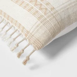 Square Woven Pattern Tassel Decorative Throw Pillow - Threshold™ -Home Decoration Sale GUEST a812858b ff99 42c1 a68e 3b9b2395cf25