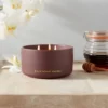 15oz Ceramic Jar 3-Wick Black Honey Vanilla Candle Plum Purple - Threshold™ -Home Decoration Sale GUEST ae166a6b 4c89 463e add6 2e3f07b899f7
