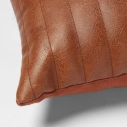 Lumbar Faux Leather Channel Stitch Decorative Throw Pillow - Threshold™ 9 Lumbar Faux Leather Channel Stitch Decorative Throw Pillow - Threshold™ -Home Decoration Sale GUEST b1248bcb 60a2 4ec2 9554 09261e433ec5