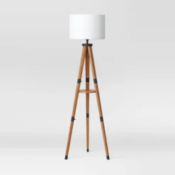 Tripod Floor Lamp With Shelf Brown Wood - Threshold™ -Home Decoration Sale GUEST b1b8ca20 55ea 4c4e bc34 1f4ca7a73cd2