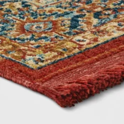 Home Decoration Sale 12 Damask Woven Persian With Fringe Rug - Threshold