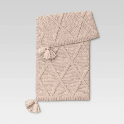 Chunky Diamond Knit Throw Blanket - Threshold™ 8 Chunky Diamond Knit Throw Blanket - Threshold™ - Image 6