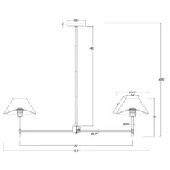Metal Two Arm Shaded Chandelier Ceiling Light Black - Threshold™ Designed With Studio McGee 9 Metal Two Arm Shaded Chandelier Ceiling Light Black - Threshold™ Designed With Studio McGee -Home Decoration Sale GUEST b7f1cfdd a67e 4445 8a17 70e0130b9351