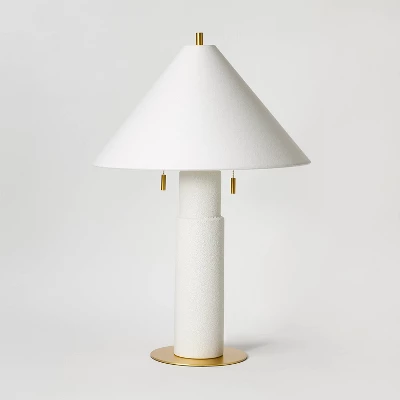 Ceramic Table Lamp With Tapered Shade White - Threshold™ Designed With Studio McGee 6 Ceramic Table Lamp With Tapered Shade White - Threshold™ Designed With Studio McGee - Image 4